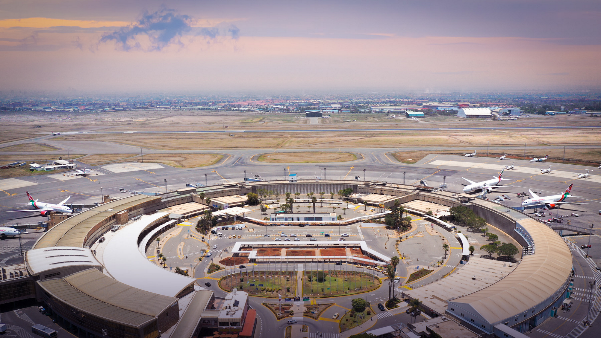 Jomo Kenyatta International Airport Ariel View